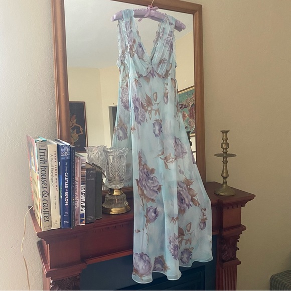 Carole Hochman Vintage Watercolor Sheer Gown - Picture 2 of 8